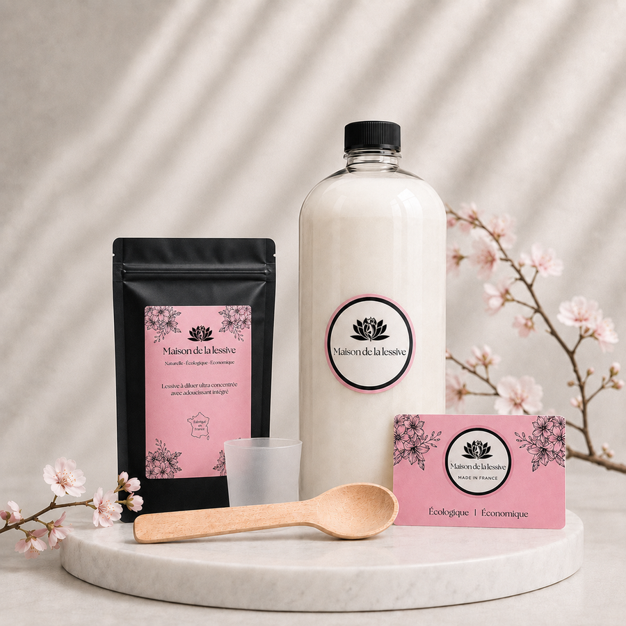 Pack 100 lavages de lessive naturelle Maison de la Lessive avec ses accessoires
